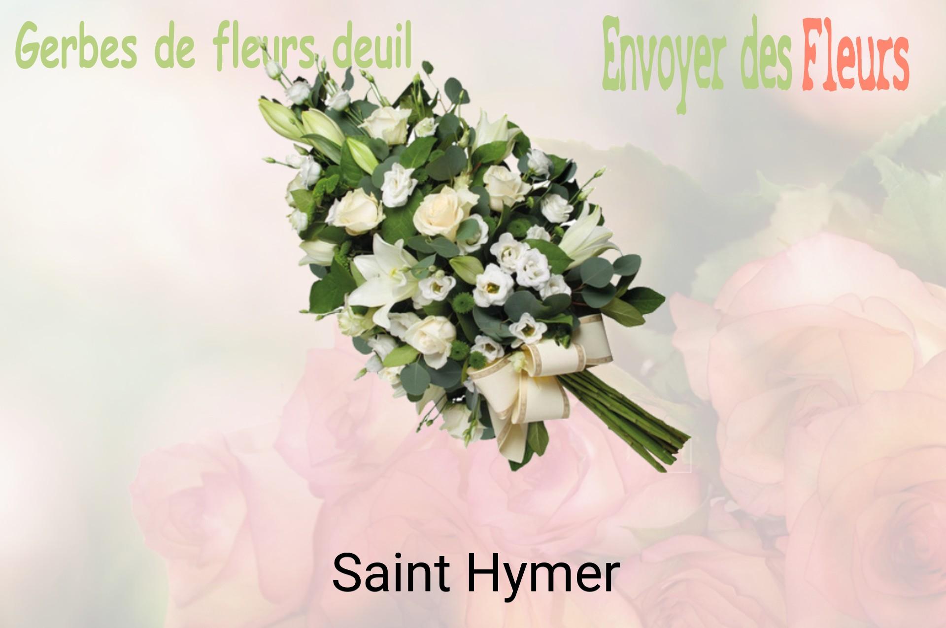 Gerbe de fleurs de deuil livrée à Saint-Hymer